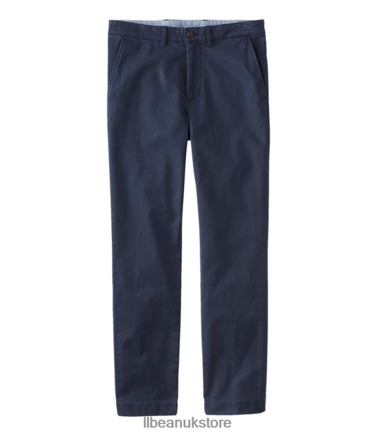 Clothing L.L.Bean Lakewashed Stretch Khakis Navy Men 0VRR663254