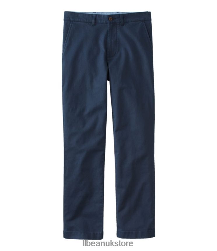 Clothing L.L.Bean Lakewashed Stretch Khakis Navy Men 0VRR666637