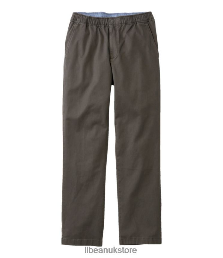 Clothing L.L.Bean Lakewashed Stretch Khakis Raven Men 0VRR667190