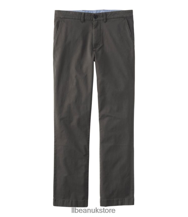 Clothing L.L.Bean Lakewashed Stretch Khakis Raven Men 0VRR667214