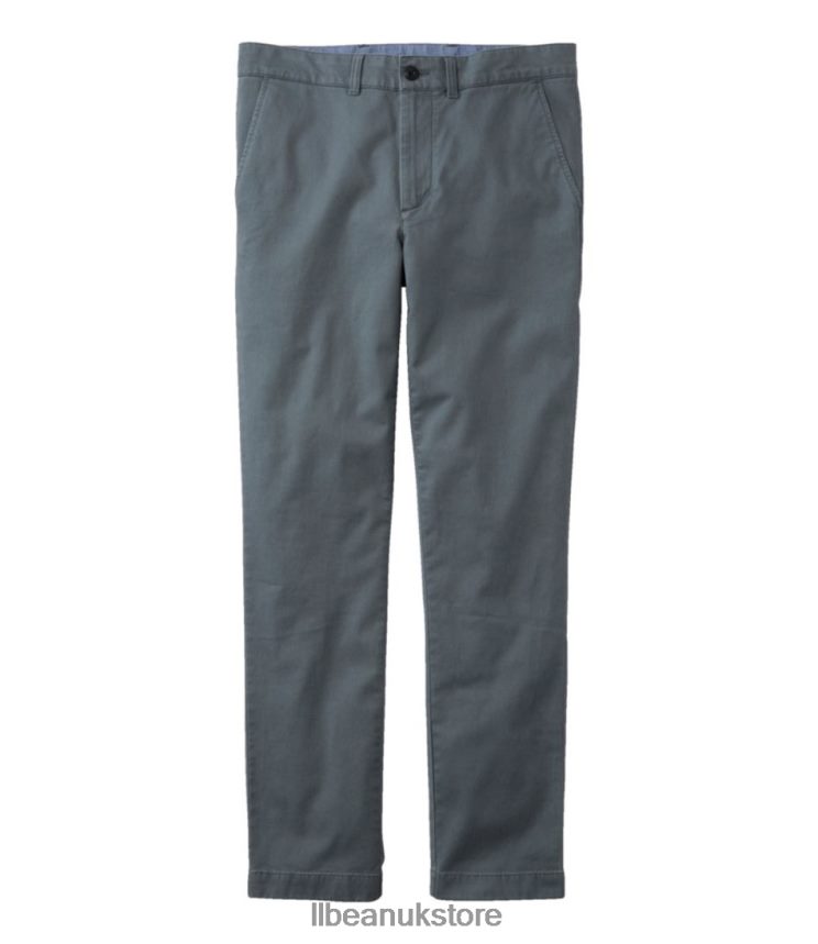 Clothing L.L.Bean Lakewashed Stretch Khakis Storm Gray Men 0VRR66371
