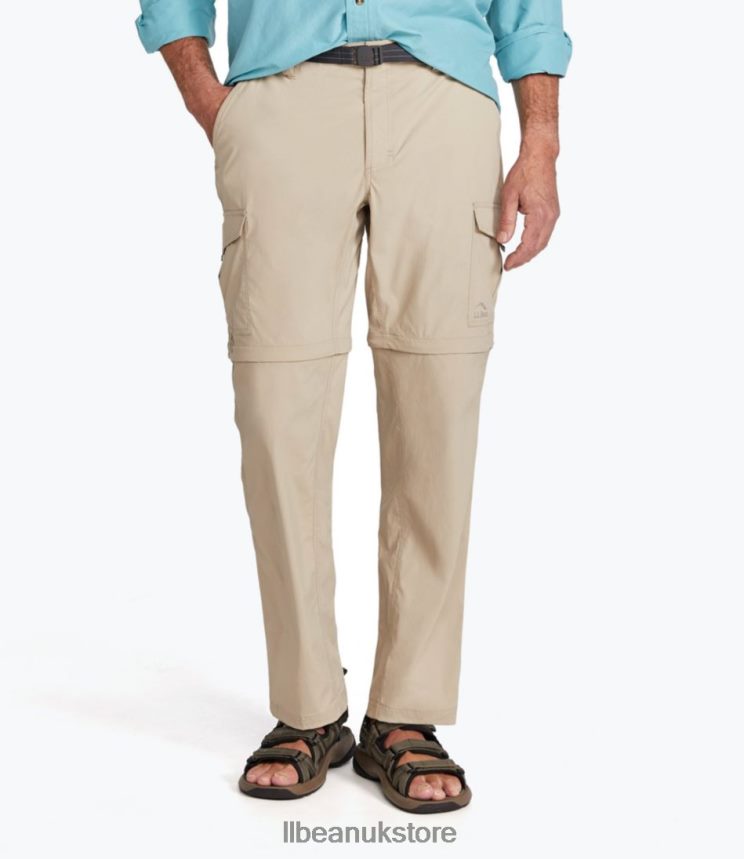 Clothing L.L.Bean Tropicwear Zip-Leg Pants Soft Sand Men 0VRR663890