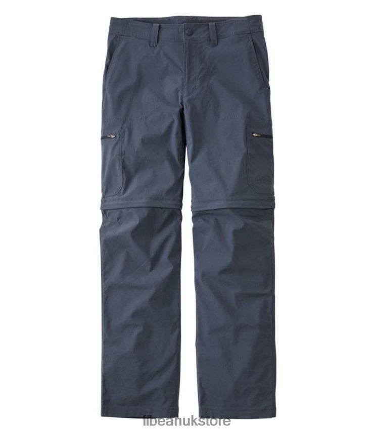 Clothing L.L.Bean Water-Resistant Cresta Hiking Zip-Off Pants Carbon Navy Men 0VRR66296