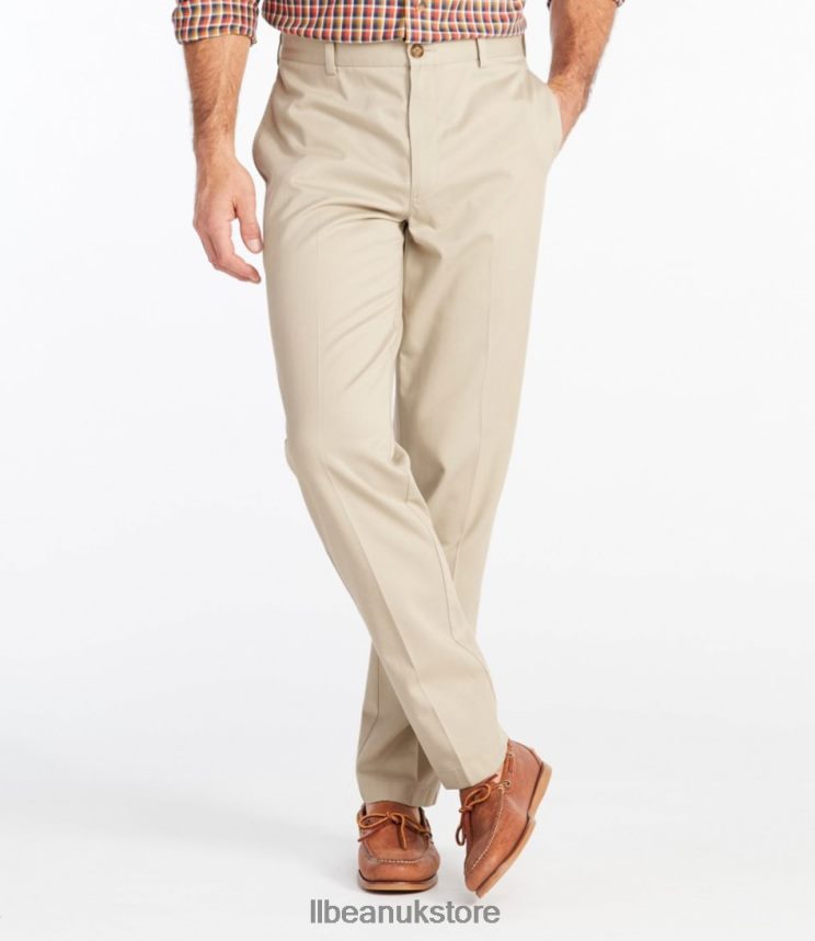 Clothing L.L.Bean x Double L Wrinkle-Free Chinos Khaki Men 0VRR66671