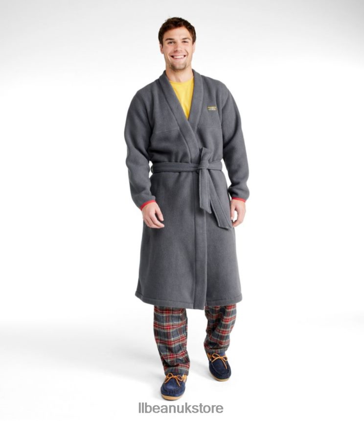 Clothing L.L.Bean Katahdin Fleece Robe Marine Blue/Navy Men 0VRR666587