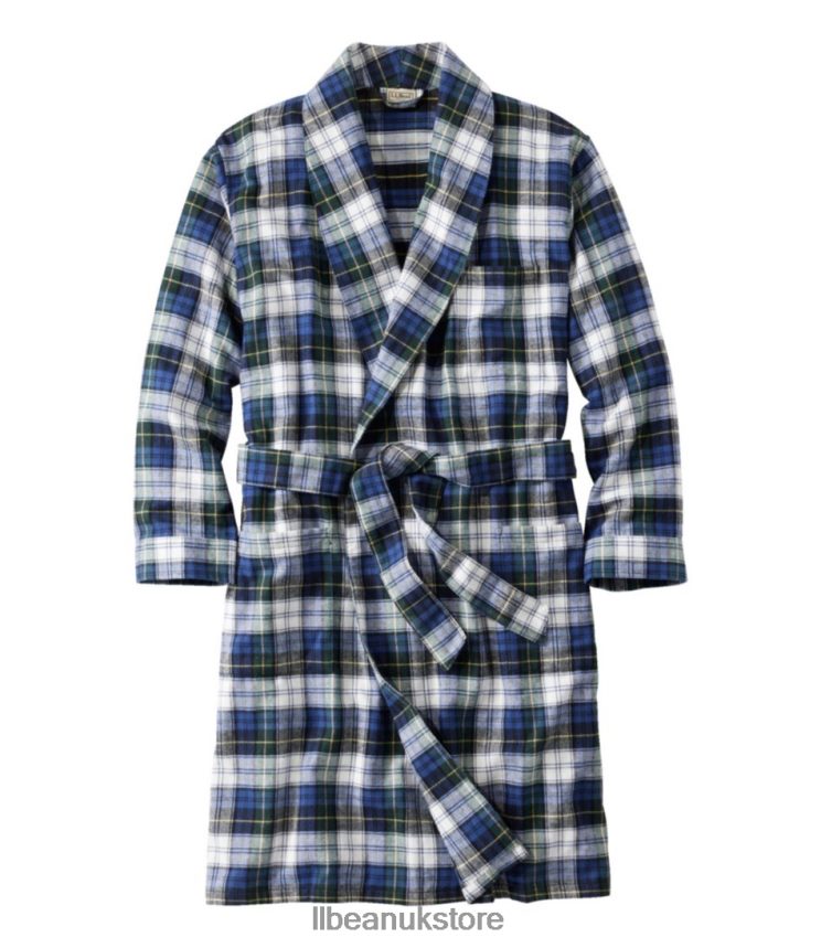 Clothing L.L.Bean Scotch Plaid Flannel Robe Vintage Tartan Men 0VRR663176