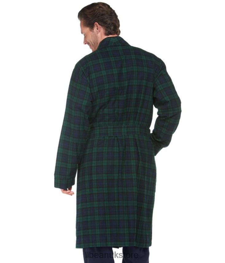 Clothing L.L.Bean Scotch Plaid Flannel Robe Vintage Tartan Men 0VRR663176