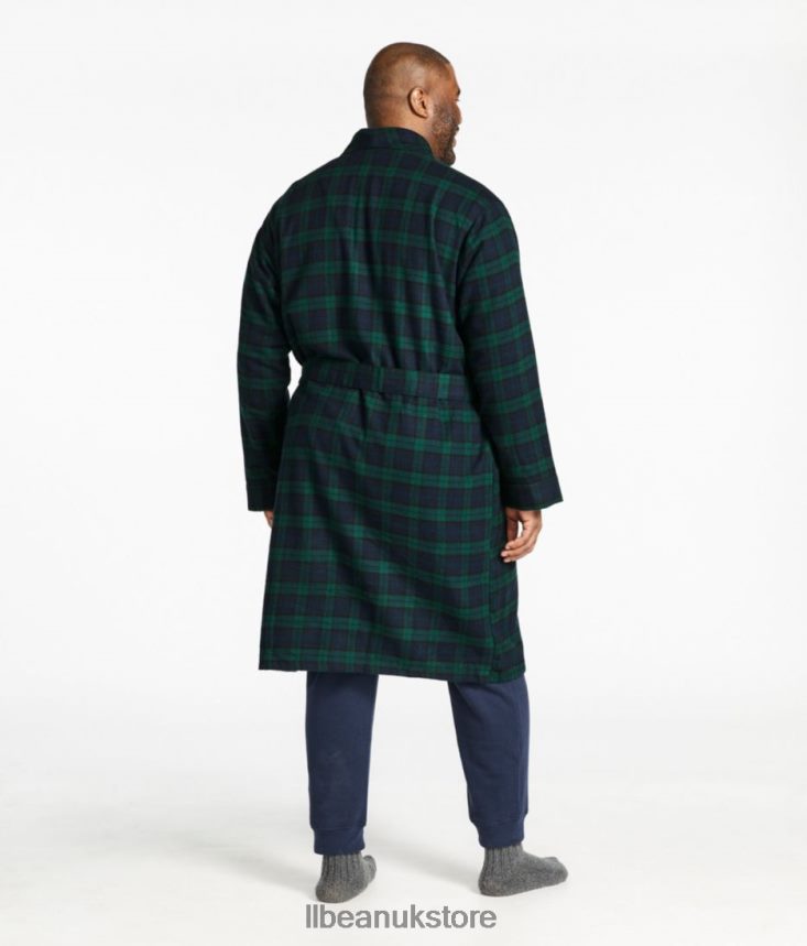 Clothing L.L.Bean Scotch Plaid Flannel Robe Vintage Tartan Men 0VRR663176
