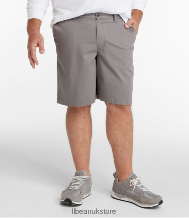 Clothing L.L.Bean Lakewashed Stretch Khaki Shorts Antique White Men 0VRR665749