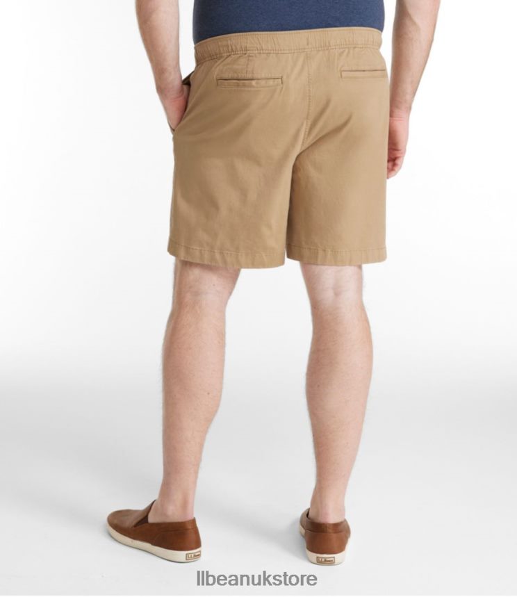 Clothing L.L.Bean Lakewashed Stretch Khaki Shorts Deep Turquoise Men 0VRR666503