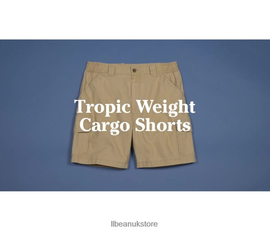 Clothing L.L.Bean Tropic-Weight Cargo Shorts Vintage Indigo Men 0VRR663092