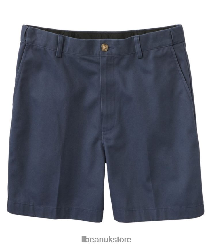 Clothing L.L.Bean x Double L Wrinkle-Free Chino Shorts Carbon Navy Men 0VRR663090