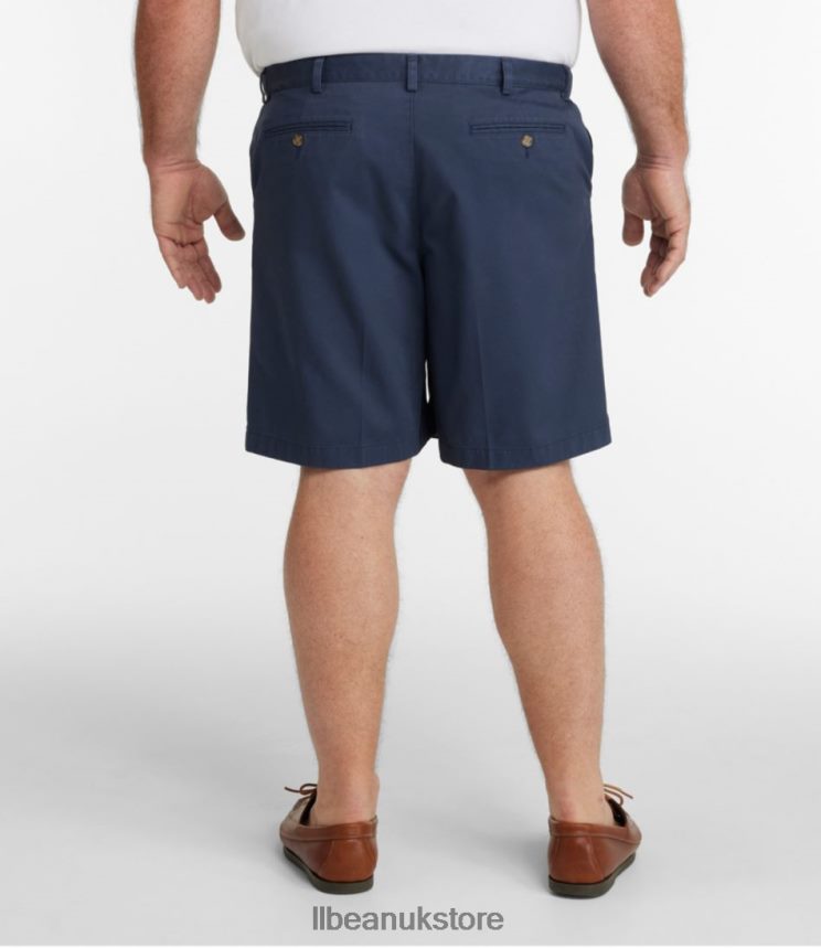 Clothing L.L.Bean x Double L Wrinkle-Free Chino Shorts Carbon Navy Men 0VRR663090