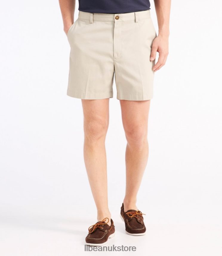 Clothing L.L.Bean x Double L Wrinkle-Free Chino Shorts Carbon Navy Men 0VRR663145