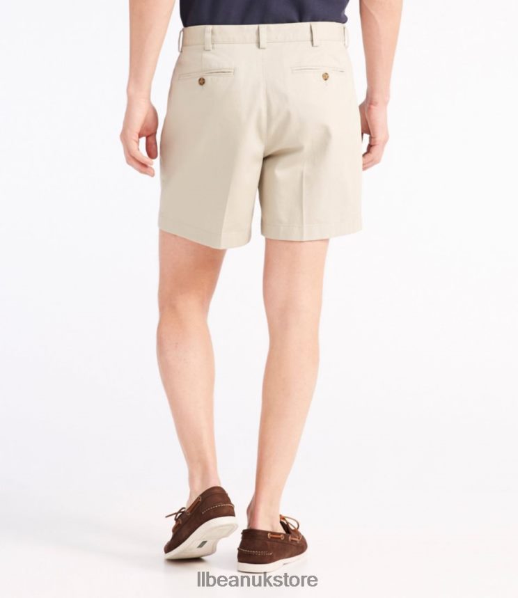 Clothing L.L.Bean x Double L Wrinkle-Free Chino Shorts Dark Khaki Men 0VRR664751
