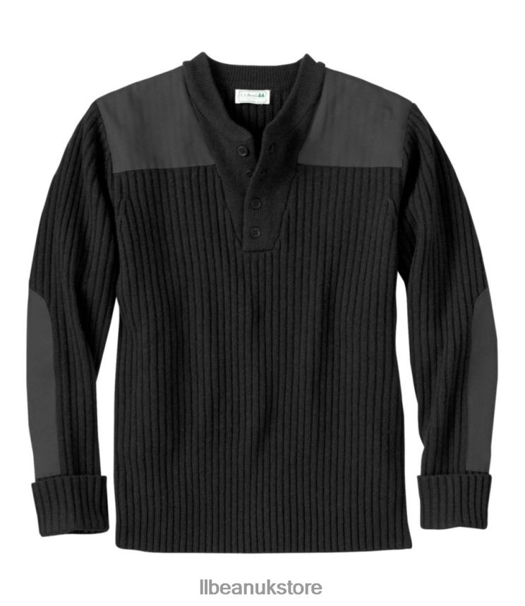 Clothing L.L.Bean Commando Sweater Black Men 0VRR666133