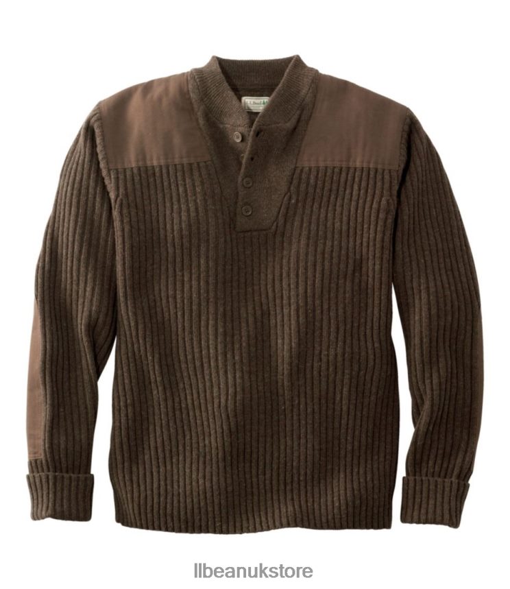 Clothing L.L.Bean Commando Sweater Deep Woods Green Heather Men 0VRR663865