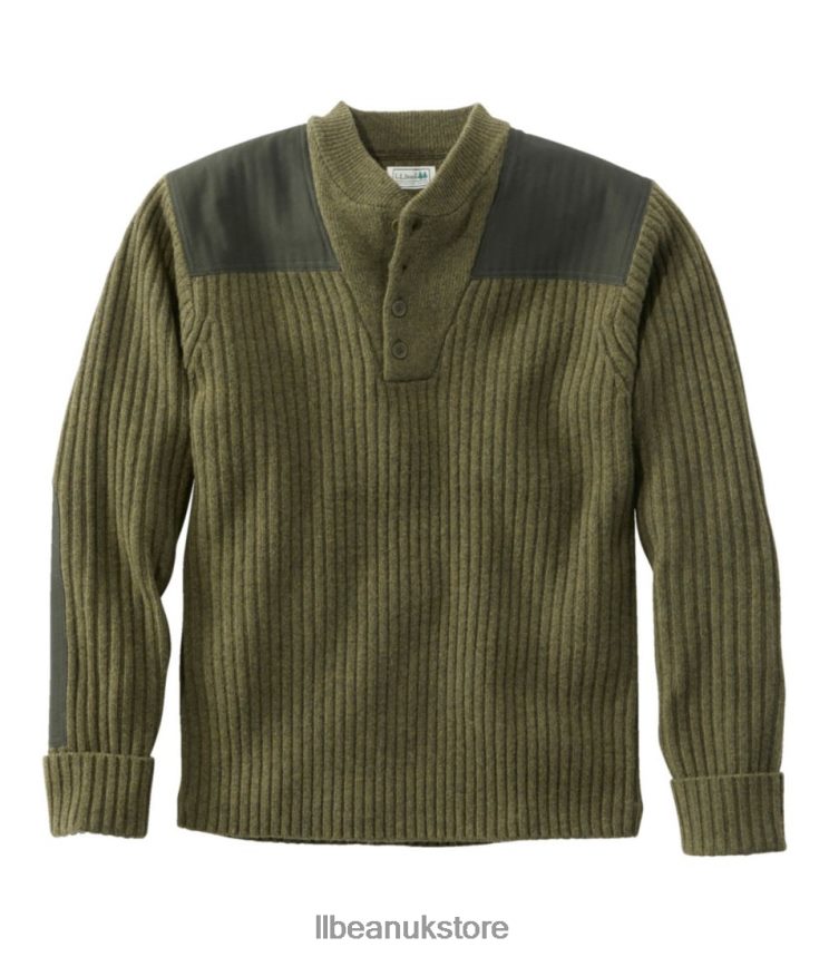 Clothing L.L.Bean Commando Sweater Loden Heather Men 0VRR666714