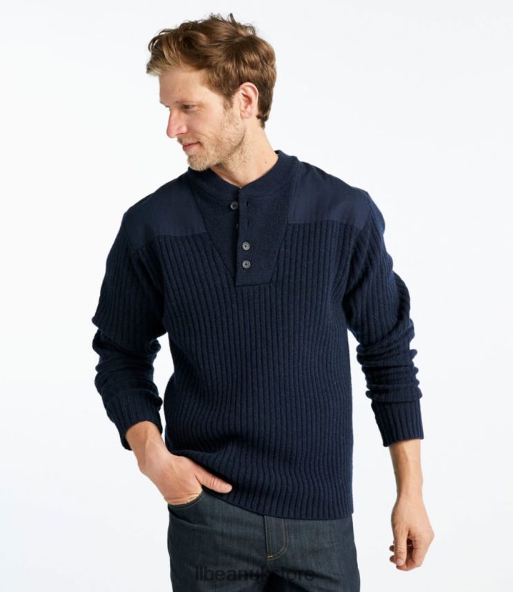 Clothing L.L.Bean Commando Sweater Loden Heather Men 0VRR666714
