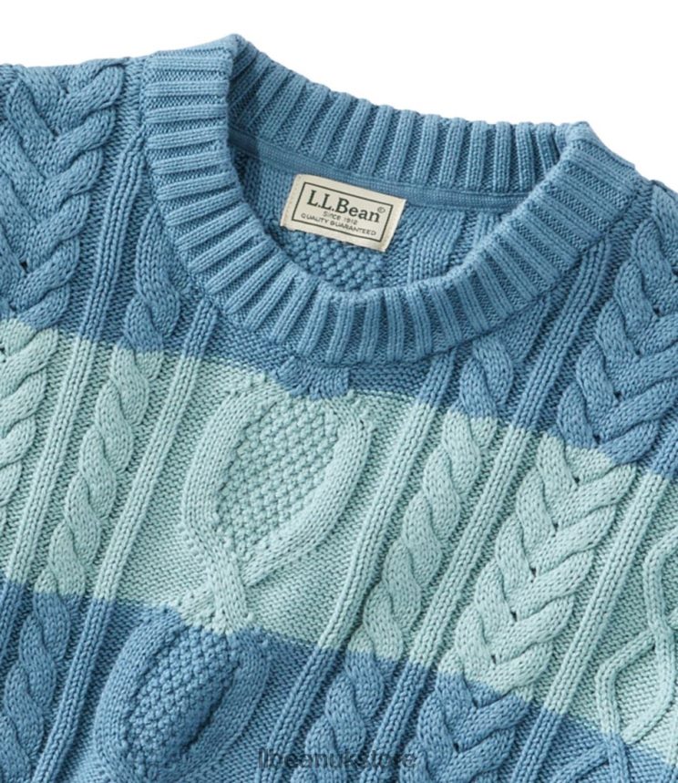 Clothing L.L.Bean Heritage Soft Cotton Fisherman Sweater Mineral Red Men 0VRR663470
