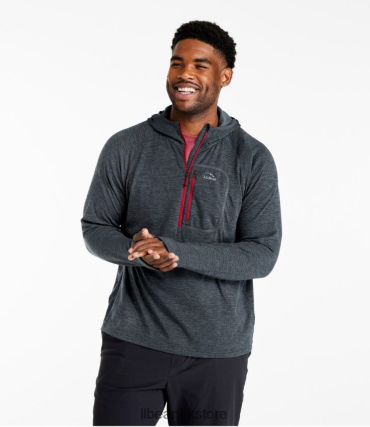 Clothing L.L.Bean Adventure Grid Fleece Carbon Navy Men 0VRR663544