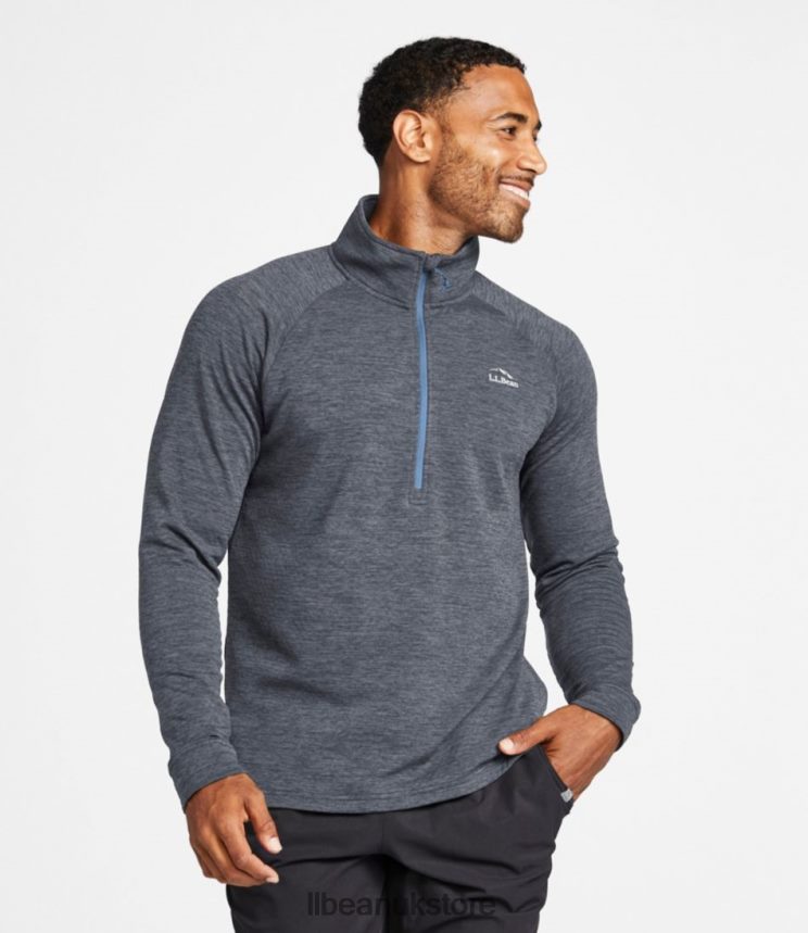 Clothing L.L.Bean Adventure Grid Fleece Carbon Navy Men 0VRR663696