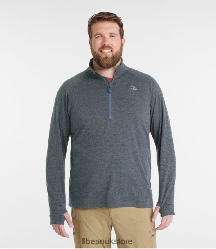 Clothing L.L.Bean Adventure Grid Fleece Carbon Navy Men 0VRR663696