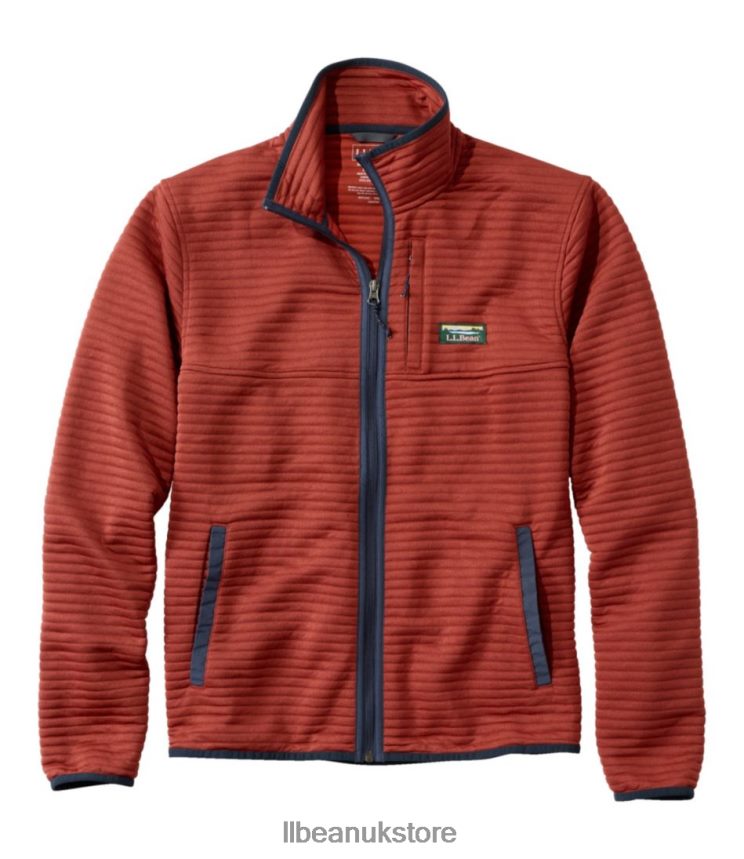 Clothing L.L.Bean Airlight Knit Full-Zip Rust Orange Men 0VRR663074