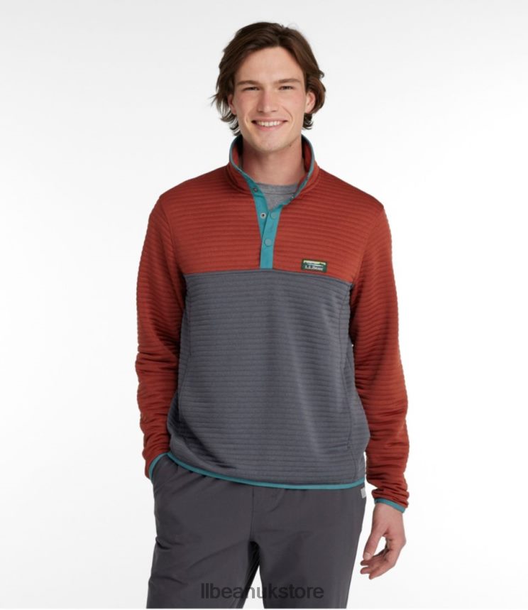 Clothing L.L.Bean Airlight Knit Pullover Collegiate Blue/Steel Blue Men 0VRR66946