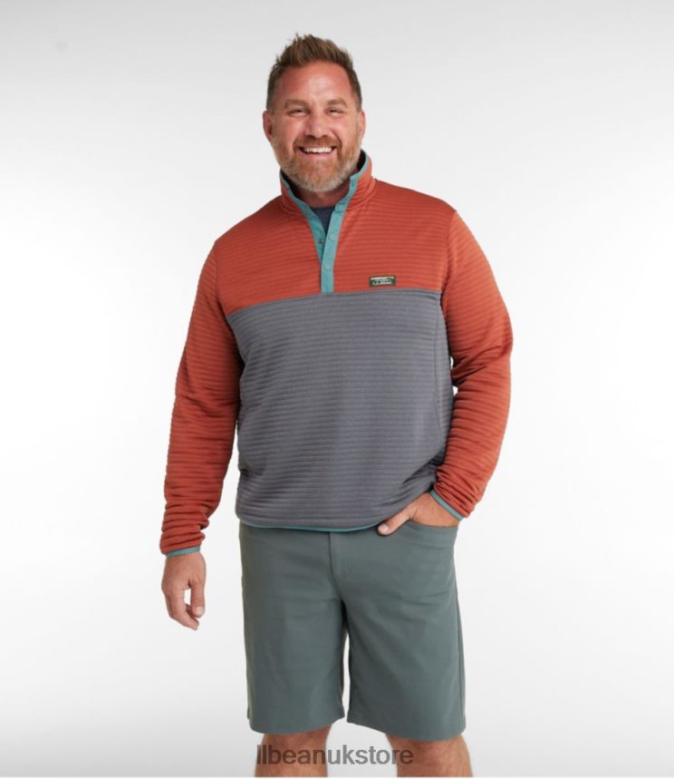 Clothing L.L.Bean Airlight Knit Pullover Storm Teal/Rangeley Blue Men 0VRR663697