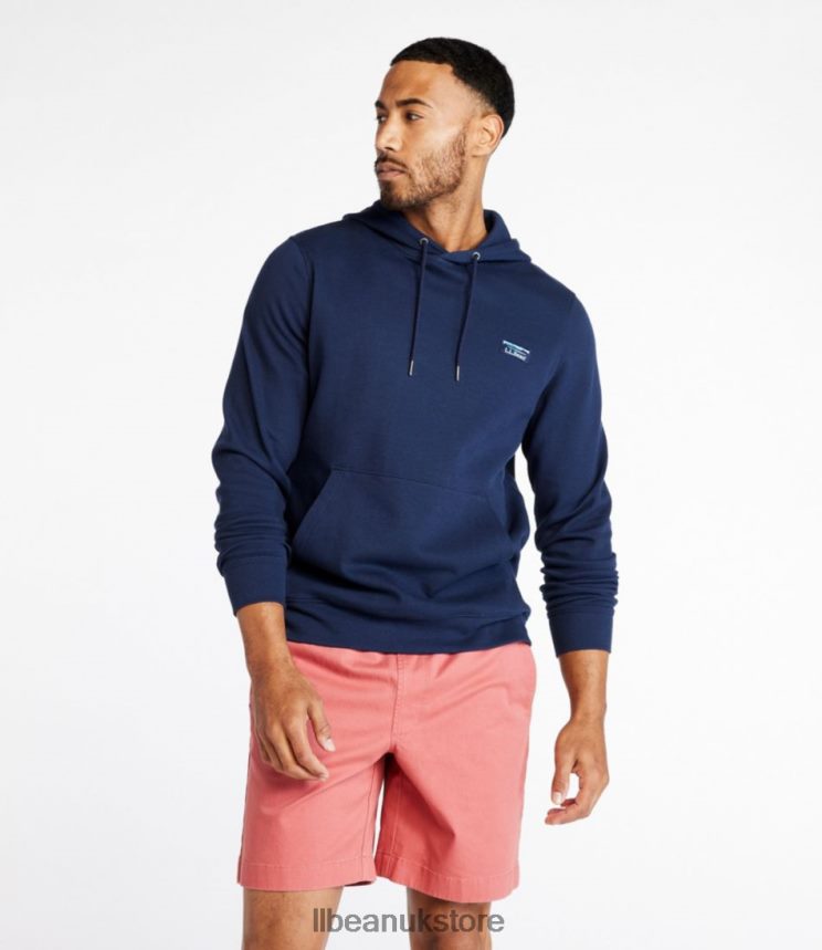 Clothing L.L.Bean Comfort Stretch Pique Hoodie Deep Sapphire Men 0VRR664854