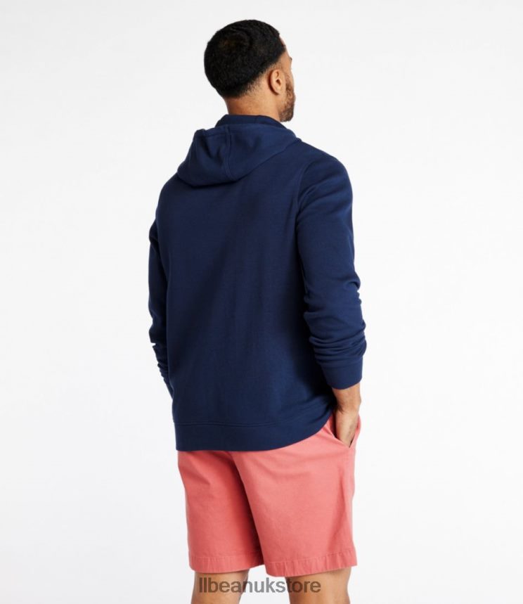 Clothing L.L.Bean Comfort Stretch Pique Hoodie Deep Sapphire Men 0VRR664854