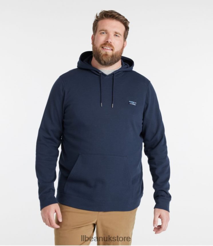 Clothing L.L.Bean Comfort Stretch Pique Hoodie Deep Sapphire Men 0VRR664854