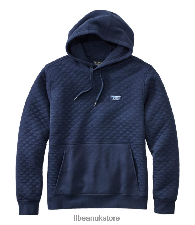 Clothing L.L.Bean Quilted Sweatshirt Classic Navy Men 0VRR66555
