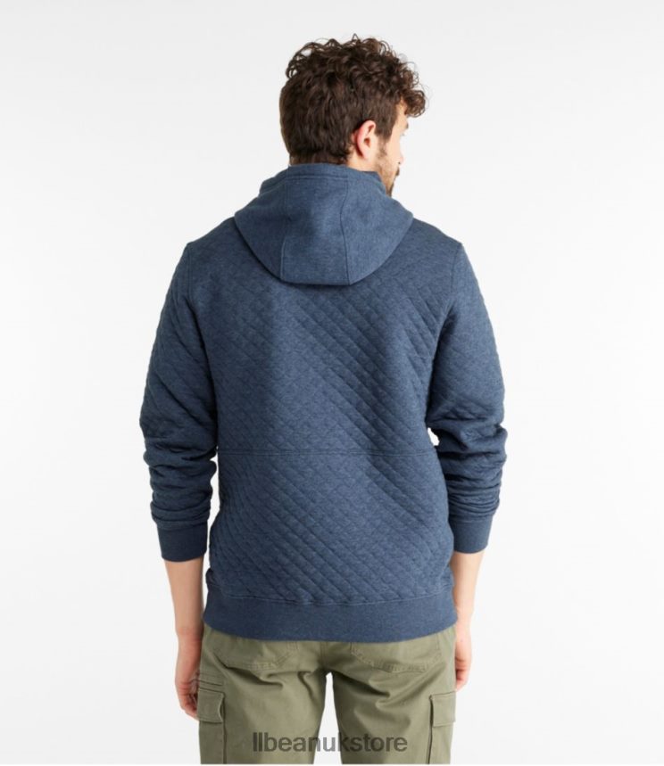 Clothing L.L.Bean Quilted Sweatshirt Classic Navy Men 0VRR66555