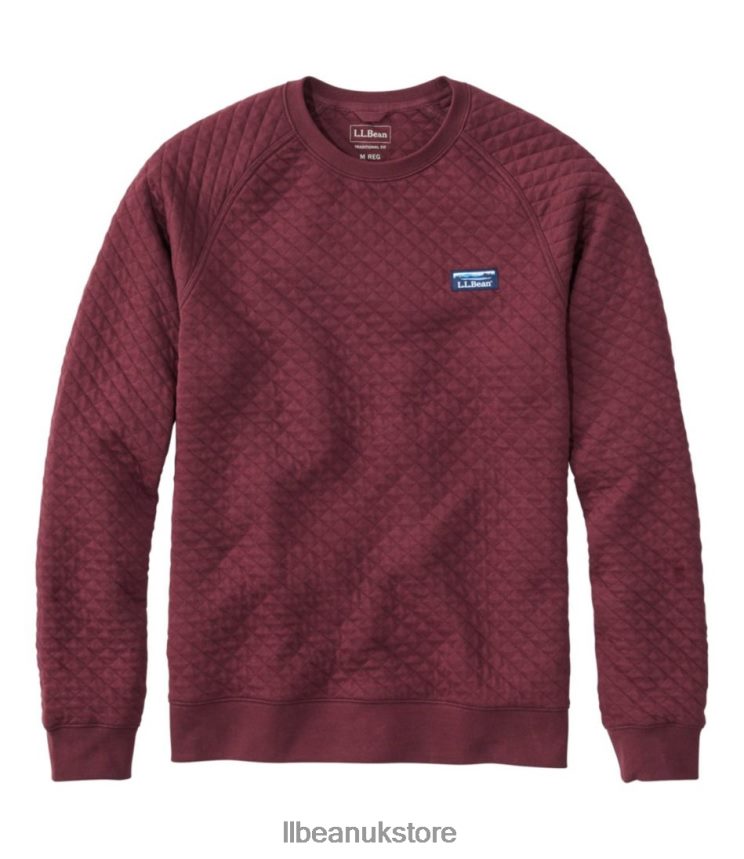 Clothing L.L.Bean Quilted Sweatshirt Deep Wine Men 0VRR667001