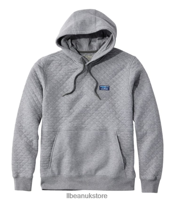 Clothing L.L.Bean Quilted Sweatshirt Gray Heather Men 0VRR663421