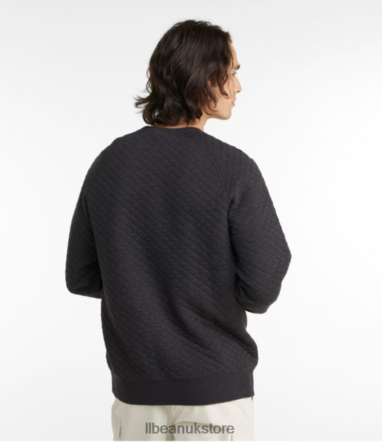 Clothing L.L.Bean Quilted Sweatshirt Gray Heather Men 0VRR665907