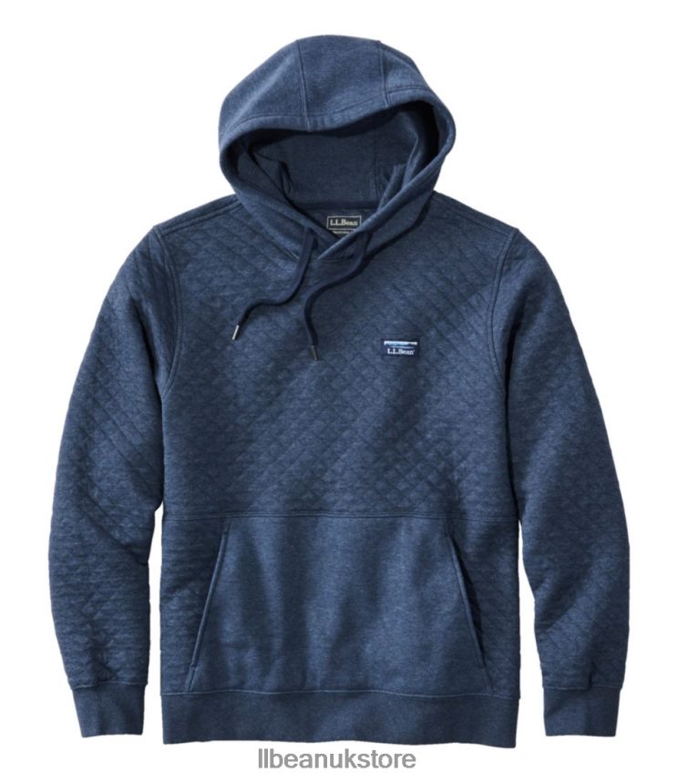 Clothing L.L.Bean Quilted Sweatshirt Indigo Heather Men 0VRR664963