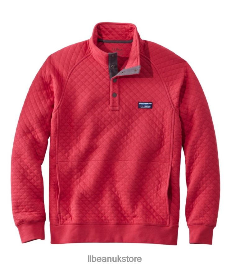 Clothing L.L.Bean Quilted Sweatshirt Maritime Red Men 0VRR664838