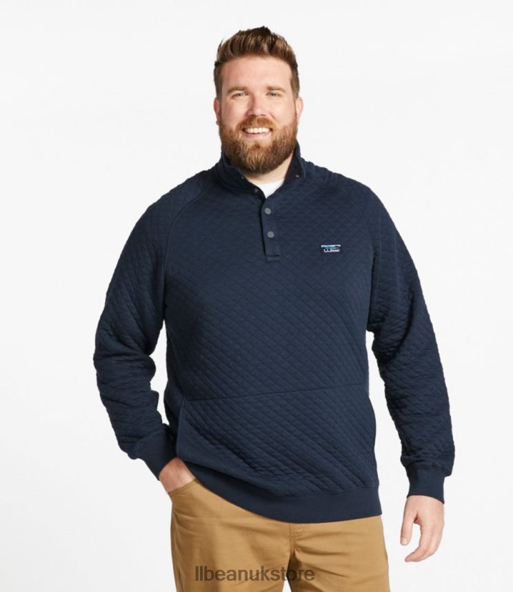 Clothing L.L.Bean Quilted Sweatshirt Maritime Red Men 0VRR664838