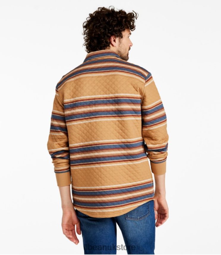 Clothing L.L.Bean Quilted Sweatshirts Barley Multi Men 0VRR66173