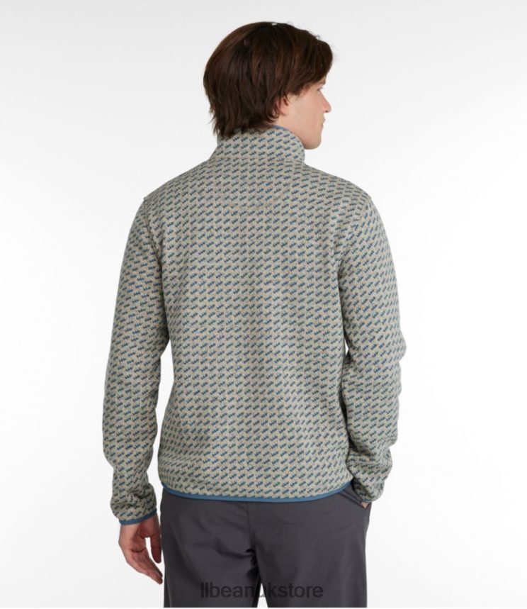 Clothing L.L.Bean Sweater Fleece Pullover Forest Shade Birdseye Men 0VRR667058
