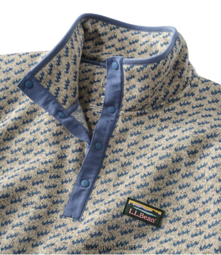 Clothing L.L.Bean Sweater Fleece Pullover Forest Shade Birdseye Men 0VRR667058