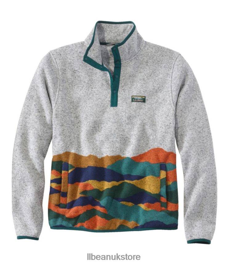 Clothing L.L.Bean Sweater Fleece Pullover Landscape Men 0VRR667307