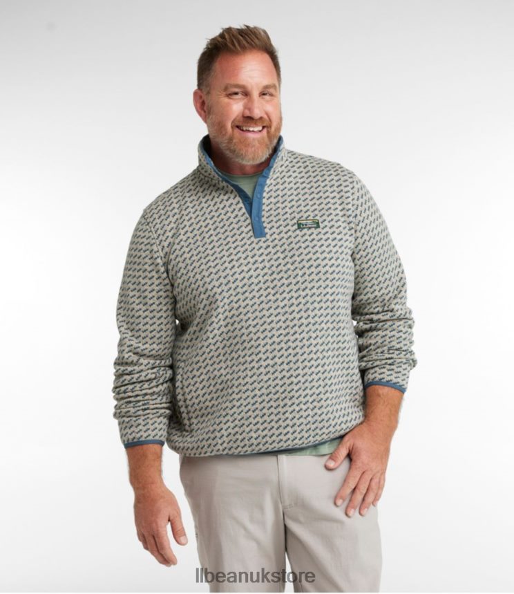 Clothing L.L.Bean Sweater Fleece Pullover Landscape Men 0VRR667307