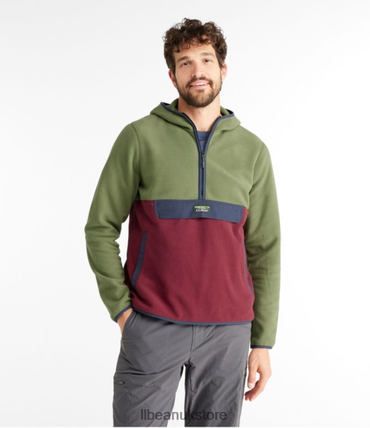 Clothing L.L.Bean Trail Fleece Dark Bronze Geo/Carbon Navy Men 0VRR663655