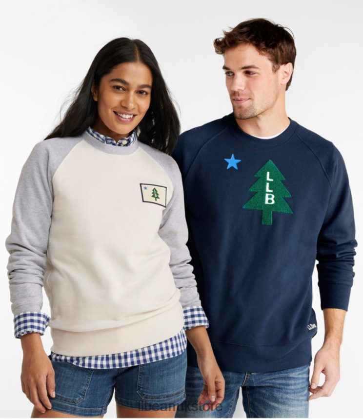 Clothing L.L.Bean Vacationland Sweatshirt Classic Navy Men 0VRR66538