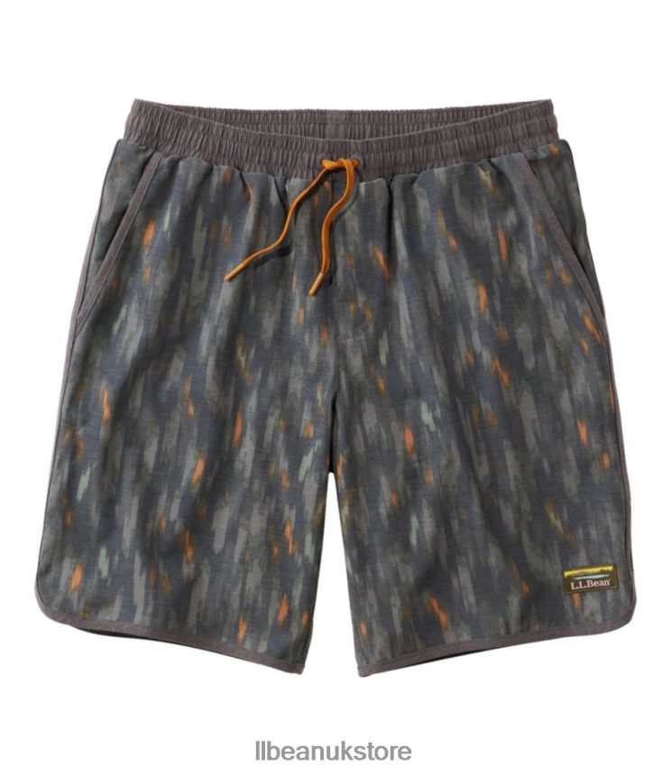 Clothing L.L.Bean All-Adventure Swim Shorts Dark Black Smudge Camo Men 0VRR664809
