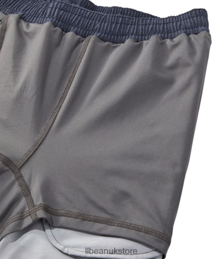 Clothing L.L.Bean All-Adventure Swim Shorts Dark Lagoon Tropical Leaves Men 0VRR666541
